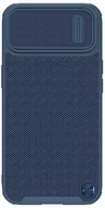 Etui i futerały do telefonów - Nillkin Textured S Magnetic Case etui iPhone 14 pokrowiec MagSafe z osłoną na aparat niebieski - miniaturka - grafika 1
