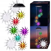 Lampy ogrodowe - Lampa Solarna Ogrodowa LED Wiszący dzwonek wietrzny świecące słoneczka - miniaturka - grafika 1