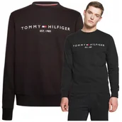 Bluzy damskie - tommy hilfiger bluza meska EST 1985 bluza czarna meska PREMIUM Tommy hilfiger bluza czarna est 1985 czarna r.S - Tommy Hilfiger - miniaturka - grafika 1