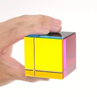 Rękodzieło - TEMU Łapacz Światła Kryształ: Trzy Kolorowe Kryształowe Sześciany - Idealne do Dekoracji Domu, Biura lub Wydarzenia - Nadaje się na Boże Narodzenie, - miniaturka - grafika 1