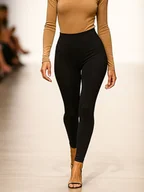 Legginsy - Legginsy czarne YY6000117 - miniaturka - grafika 1