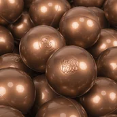 Zabawki do kąpieli - KiddyMoon Plastikowe piłeczki 7cm miedziany 50 Zabawka zestaw kulek - miniaturka - grafika 1