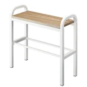 Szafki na buty - Biało-naturalny metalowy regał na buty Tower – YAMAZAKI - miniaturka - grafika 1