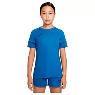 Koszulki i topy damskie - Nike Y Dri-Fit Acd21 Top Sleeve Shirt, DK Marina Blue/Black/Black, XS Unisex Dzieci - miniaturka - grafika 1