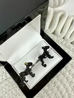 Spinki do mankietów i krawatów - SPINKI DO MANKIETÓW koszuli mankietu pies buldog - miniaturka - grafika 1