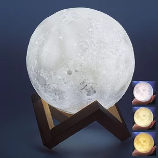 Grundig Lampka Nocna Led Księżyc 3D 19cm - Lampy stojące - miniaturka - grafika 1
