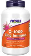 Witaminy i minerały - NOW Foods - Witamina C + Cynk, C-1000 Zinc Immune, 180 vkaps - miniaturka - grafika 1