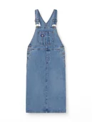 Spodnie damskie - salopette donna dickies bib long overall dress - dk0a4z6t k211 rinsed blue - Dickies - miniaturka - grafika 1