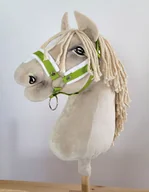 Zabawki i gry sportowe - Kantar regulowany dla konia Hobby Horse A3 limonka białym futerkiem - miniaturka - grafika 1