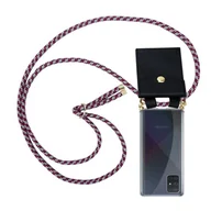 Etui i futerały do telefonów - Łańcuszek Pokrowiec Do Samsung Galaxy A71 5G w Czerwono Biały Etui Obudowa Case Cover Ochronny Cadorabo - miniaturka - grafika 1