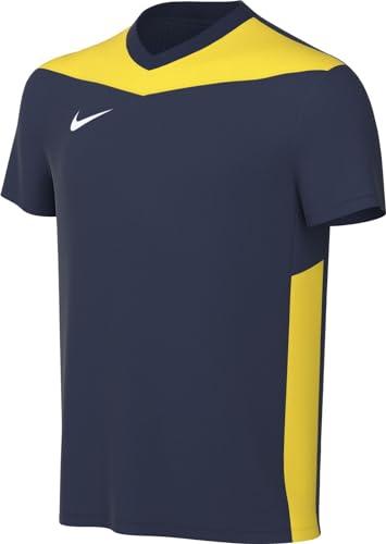 Nike Unisex Kids Top Y Nk Df Prk Drb Iv Jsy Ss, Midnight Navy/Tour Yellow/White, FD7438-410, L