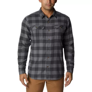 Koszule męskie - Męska koszula flanelowa Columbia Flare Gun™ Stretch Flannel Shirt city grey twill buffalo check - XL - grafika 1
