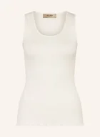 Koszulki i topy damskie - Mos Mosh Top Mmelaine Z Dodatkiem Jedwabiu weiss - miniaturka - grafika 1