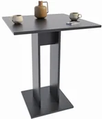 Ławy i stoliki kawowe - Stolik kwadratowy barowy czarny D7-G44 - miniaturka - grafika 1