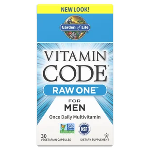 Garden of Life Vitamin Code RAW One for Men Suplement diety 30 kaps. - Witaminy i minerały - miniaturka - grafika 1