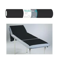 Kosmetyczne akcesoria jednorazowe - Podkład higieniczny na rolce 60cm x 50cm czarny podfoliowany 54g MedixPro 80szt - miniaturka - grafika 1