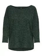 Koszulki i topy damskie - ONLY Damski top z rękawami 3/4 Oversize, zielony (Pine Grove), S - miniaturka - grafika 1