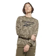 Bluzy męskie - Męska Bluza REEBOK ID CAMO CREW HE8173 – Zielony - miniaturka - grafika 1