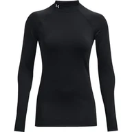 Koszulki i topy damskie - Longsleeve damski Cold Gear Authentics Mockneck Under Armour - miniaturka - grafika 1
