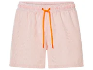 Kąpielówki męskie - LIVERGY® Szorty kąpielowe męskie ze strukturą seersucker (Pomarańczowy/biały, 5/M) - miniaturka - grafika 1