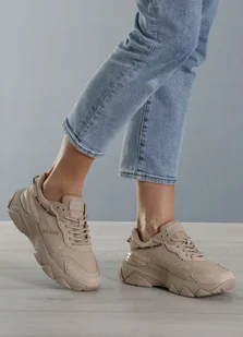 Guess Micola FL7MIC LEA12 beż r39 - Buty sportowe damskie - miniaturka - grafika 1