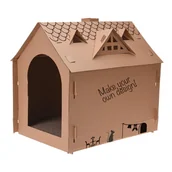 Pozostałe akcesoria dla kotów - Domek kartonowy dla kota 48x44 cm - miniaturka - grafika 1