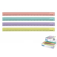 Przybory szkolne - Linijka plastikowa Milan Look 15cm (351260LK2) - miniaturka - grafika 1