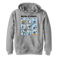 Bluzy dla chłopców - Disney Chłopięca bluza z kapturem Donald Moods, sportowa bluza z kapturem, rozmiar L, Sportowa wrzosowa, L - miniaturka - grafika 1