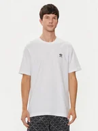 Koszulki męskie - adidas T-Shirt Trefoil Essentials IZ2098 Biały Regular Fit - miniaturka - grafika 1