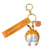 Breloki - Brelok do kluczy  SWEET CAT ORANGE BRL275 - miniaturka - grafika 1