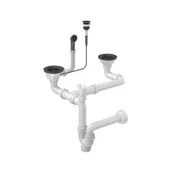 Syfony - QUADRON SYFON POWER COLOR PUSH-2-OPEN DO ZLEWOZMYWAKÓW Z GRANITU pure carbon - miniaturka - grafika 1