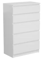 Komody - Biała minimalistyczna komoda z szufladami 60 cm K6-N11 - miniaturka - grafika 1