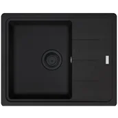 Zlewozmywaki - Zlewozmywak fragranitowy FRANKE Basis BFG 611-62 Czarny mat 114.0693.558 - miniaturka - grafika 1