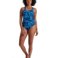 Stroje kąpielowe - Strój Kąpielowy Speedo Boom Logo Allover Medalist – Niebieski – Rozmiar 28 - miniaturka - grafika 1