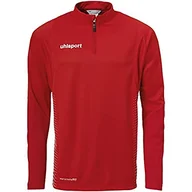 Koszulki i topy damskie - uhlsport uhlsport Dziecięce t-shirty SCORE 1/4 ZIP Top, czerwony/biały, 140 100214604 - miniaturka - grafika 1