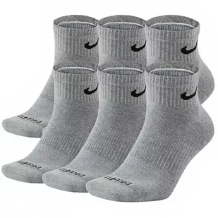 Nike skarpety wysokie nad kostkę szare Everyday Cushioned 6pack SX6899-064 L - Skarpetki męskie - miniaturka - grafika 1