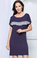 Piżamy damskie - Koszula nocna 63/6-18/511, Kolor granatowy-wzór, Rozmiar 2XL, Miss Fabio - Primodo.com - miniaturka - grafika 1