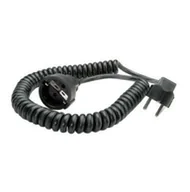 Kable - BACHMANN przedłużacz spiralny styku uziemiającego 230V/16A, czarny, 4 m - miniaturka - grafika 1