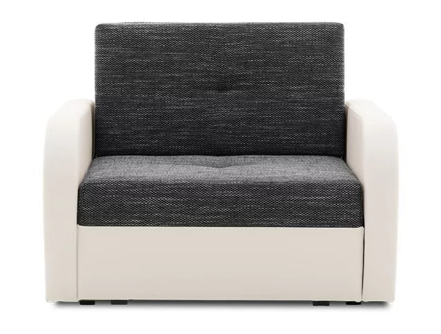 Fotel rozkładany do salonu, Faso, 103x100x82 cm, popiel, biały