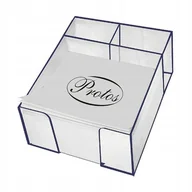 Etykiety samoprzylepne i bloki etykiet - Pojemnik na karteczki białe nieklejone kostka 5cm - miniaturka - grafika 1