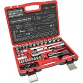 Zestawy narzędziowe - Dedra Klucze nasadowe 1/2'' i 1/4'' 72 elementy Hartsson 17k072 - miniaturka - grafika 1