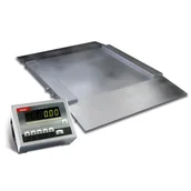 Wagi specjalistyczne - AXIS 4BA1000NAN-B, 1000kg, 0,5kg, 1000x1250mm - waga najazdowa nierdzewna, dwa najazdy - miniaturka - grafika 1