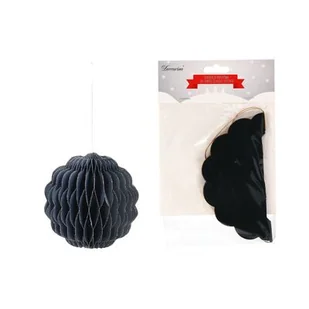 Dekoracja papierowa bombka brokatowa 15 cm - Bombki - miniaturka - grafika 1