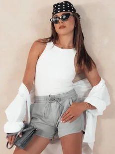 Spodenki damskie CITYCHIC szare Dstreet SY0349-L - Spodenki damskie - miniaturka - grafika 1