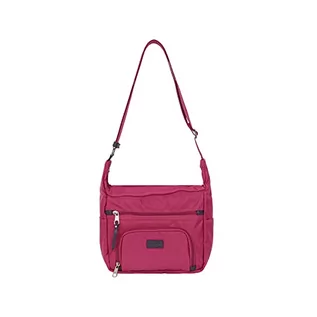 Torebki damskie - Hexagona Damska torebka Garni Cuir de Vachette Paris kolekcja Matcha – fuksja – z nylonu – Crossbody – mała torebka – torba na ramię, dł. 26 x wys.: 20 x P: 12 cm - grafika 1