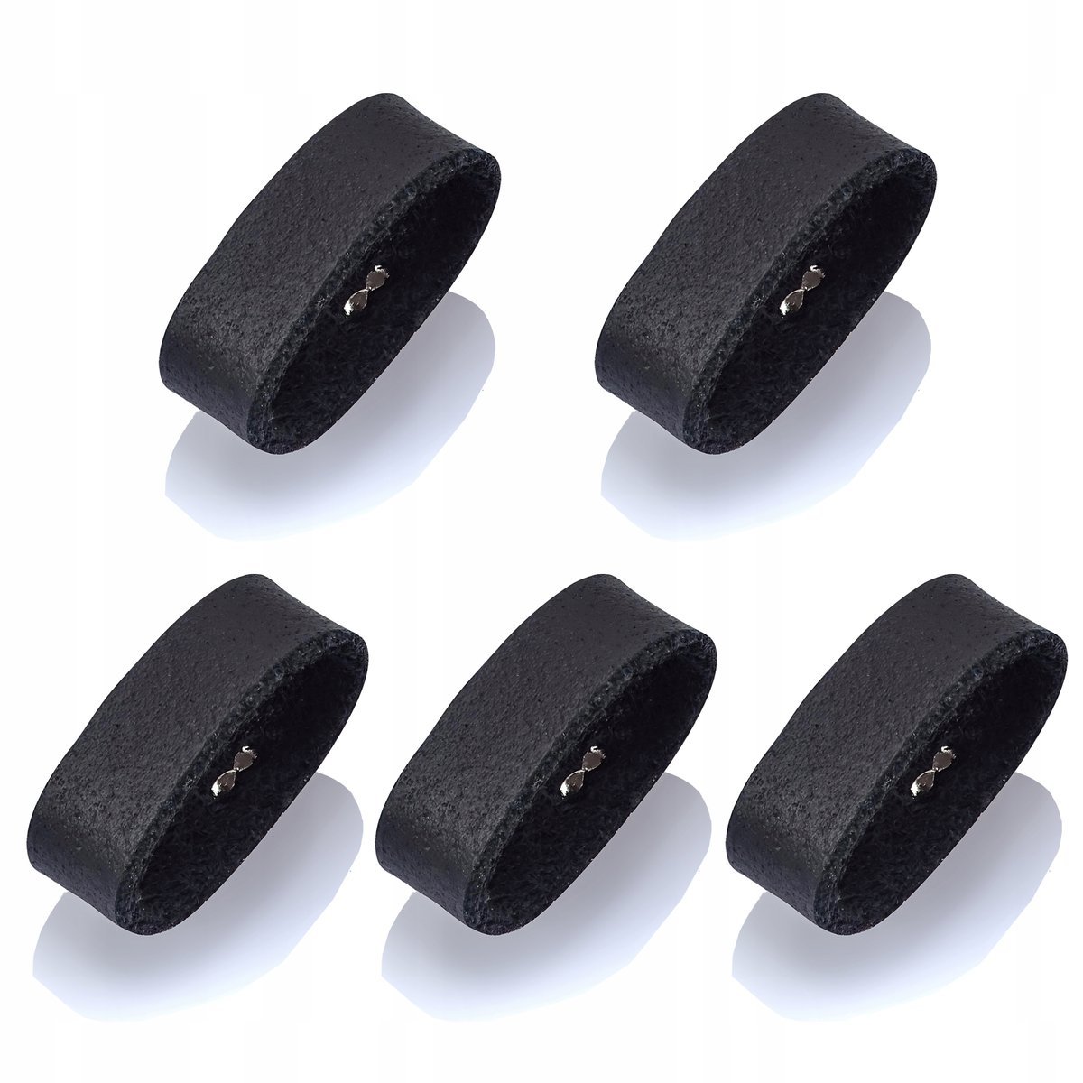 Klasyczna CZARNA Szlufka do PASKA czarna 3,5cm - 5 sztuk