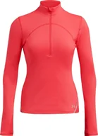 Koszulki i topy damskie - Under Armour Damska koszulka UNDER ARMOUR Vanish CW 1/2 Zip różowa XS - miniaturka - grafika 1