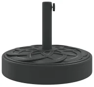 Parasole ogrodowe - Czarna zdobiona podstawa do parasola D0-M86 - miniaturka - grafika 1