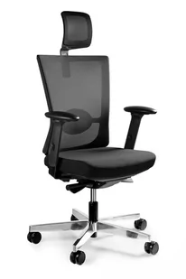Fotel biurowy, krzesło biurowe Unique Fotel Ergonomiczny Forte kółka do parkietów - Fotele i krzesła biurowe - miniaturka - grafika 1