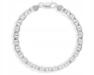 Bransolety męskie - Bransoletka srebrna męska szeroka Gucci pr.925 23 cm - miniaturka - grafika 1